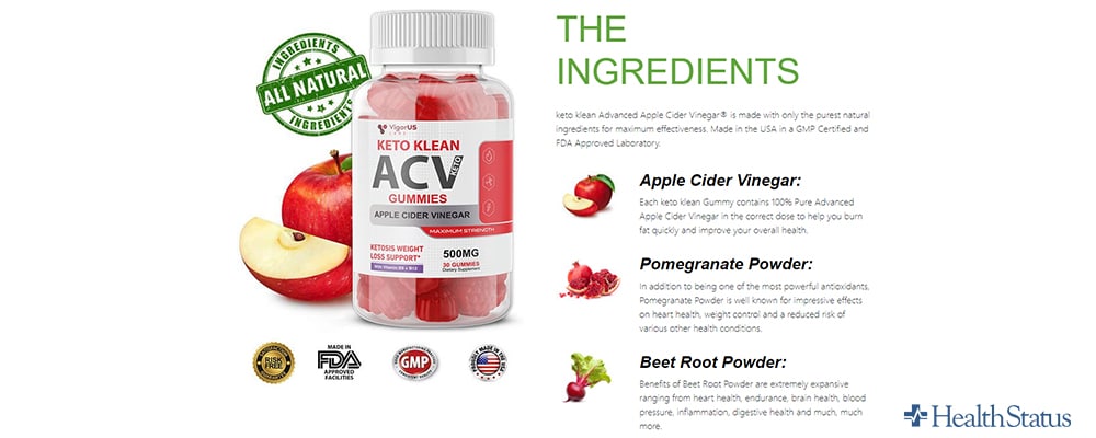 What are Keto Klean ACV Gummies Ingredients?