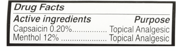 Ingredients of Soothanol X2