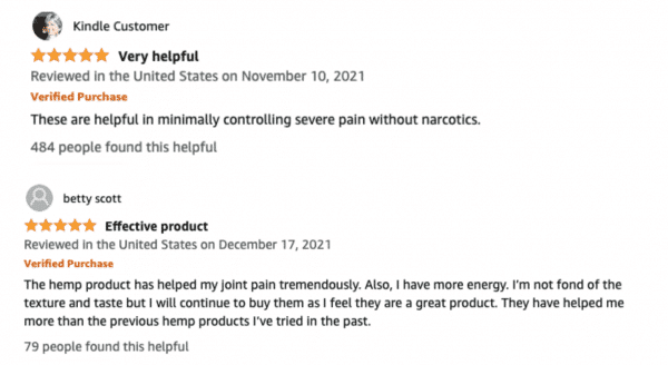 Livewell CBD Gummies Positive Reviews