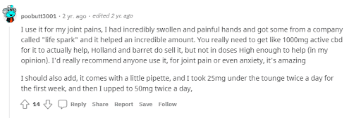 Positive Reviews About CBD Pain Relief